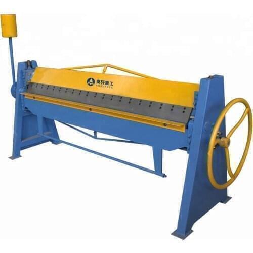 1.5mm 2500mm carbon steel press brake manual edge folding bending machine