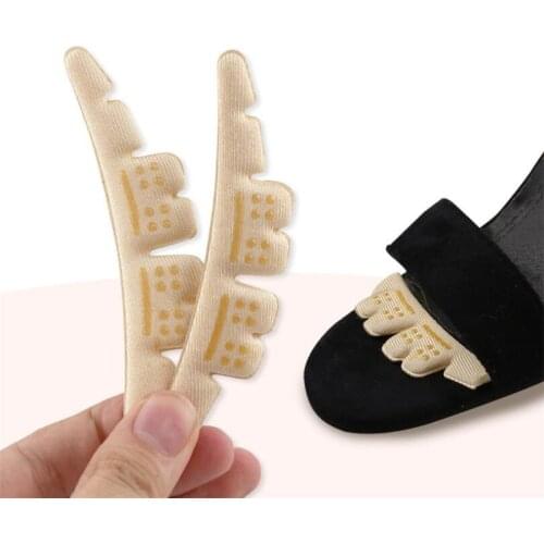 1 Pair Women Self-adhesive Non-slip Foot Patch Anti-wear Silicone Clear Women High Heel Shoe Sticker Cushion Pad Foot Hind Care