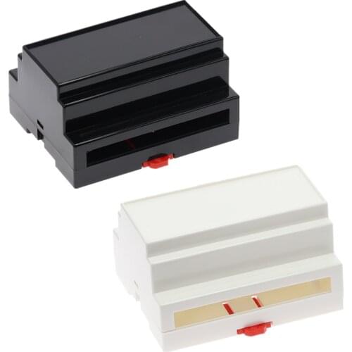 1Pc wall mount beige plastic din rail enclosure junction box electronic equipment enclosure industrial box 107*87*59mm