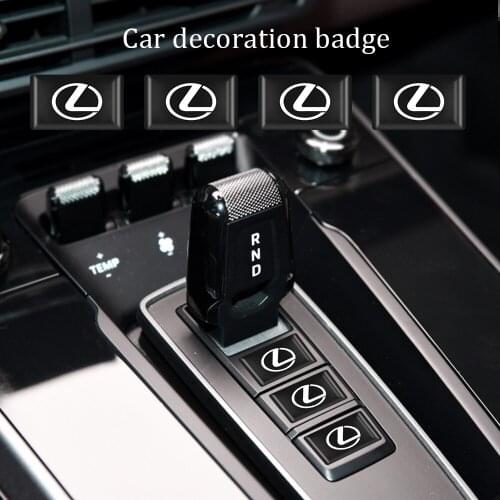 10Pcs 3D Car Styling Decorative Epoxy Resin Emblem Badge Sticker Decals for Lexus IS250 IS300 CT200HES300 GS350 Auto Accessories