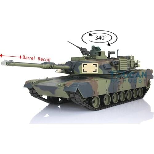 2.4Ghz Heng long 1/16 Scale TK7.0 Plastic M1A2 Abrams RC Tank 3918 Barrel Recoil TH17789