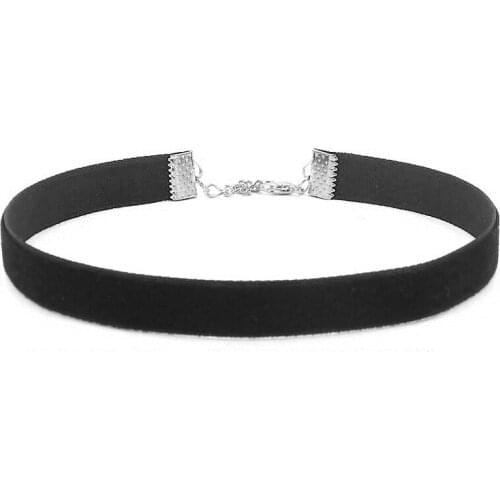 2PCS/lot Cute Girls Punk Black Velvet Necklace For Women Korea Style Gothic Choker Necklaces Female Jewelry Wedding Party Gift