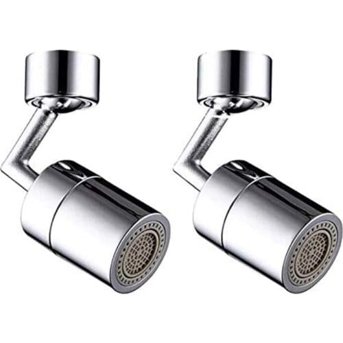 2 Packs Faucet Aerator, 720° Rotate Splash Filter Faucet Sink Movable Tap Head Water Saving Rotatable Filter