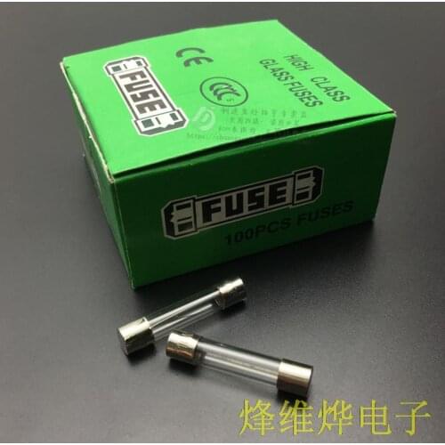 6 * 30 glass fuse 0.5A 250V fuse box of high quality quick disconnect 100 ( 2 box 200 )
