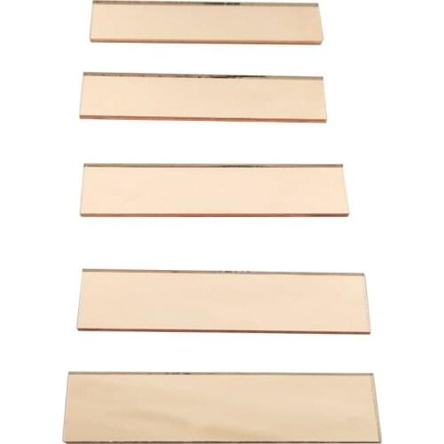 7/16x2 inch Light Rose Gold Small Rectangle Shape Mosaic Tiles Mirror Glass Home Decoration,100pcs/lot