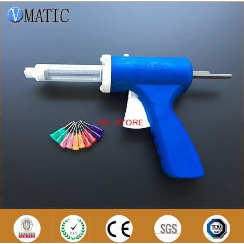 Free Shipping 10 Ml/Cc Manual Epoxy Glue Dispensing Caulking Gun With Syringe & Needles