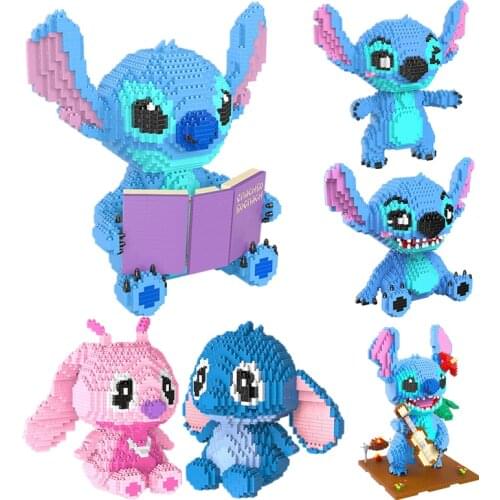 Disney Story Blocks Cartoon Animal Image Stitch Building Reading Style Building Practical Skills Brain Legoed Toy Gift