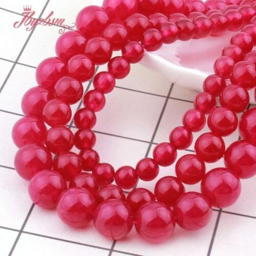 6/8/10/12mm Round Plum Jades Beads Smooth Loose Ball Stone Beads For DIY Necklace Bracelets Earring Jewelry Making Strand 15"