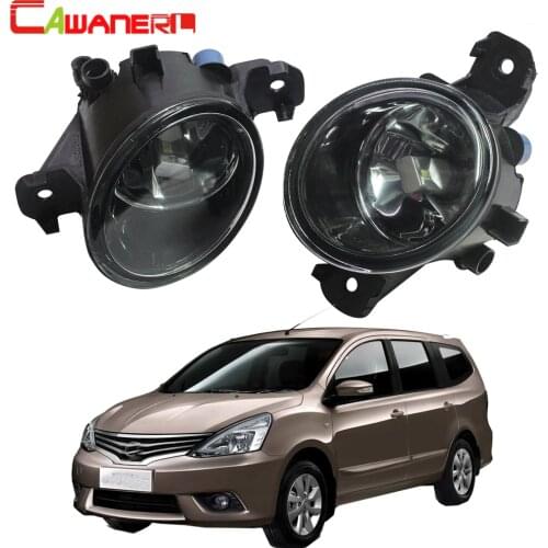 Cawanerl Car Fog Light Lampshade + H11 LED / Halogen Bulb For Nissan Grand Livina 2007 2008 2009 2010 2011 2012 2013 2014 2015