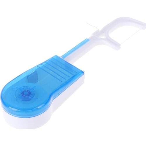 30m Ultra thin Flat wire Reusable Dental Floss Holder Giftbox Interdental cleaner micro wax mint dental flosser