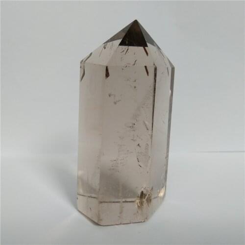 Smoky Quartz Wand Crystal Quartz Point Chakra Healing Meditation Crystal Gift Home Decoration Presenet