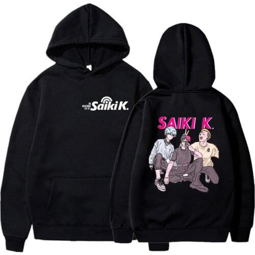 Disastrous Life Of Saiki K Anime Aesthetic Hoodies Men/Women Oversized Hoodie Teen Boys Girls Graphic Harajuku Hoodies