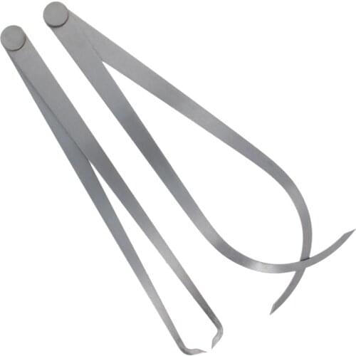 2Pcs 6~14Inch Inside Outside Caliper Metric Stainless Steel Machinist Firm Friction Joint Measurement Tool Gauge