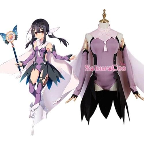 Anime Fate/stay night Miyu Edelfelt Miyu Emiya Battle Uniform Full Set Cosplay Costume Women Halloween Free Shipping Customized