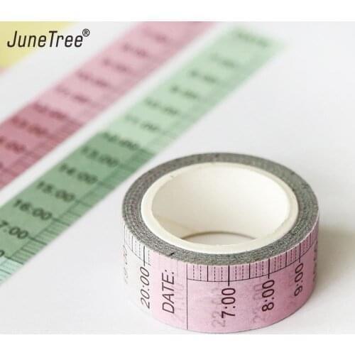 Time week day Tape Planner Stickers Weekly Plan Masking Tape Scrapbooking Diary notebook Decoration Sticker Stationery supply