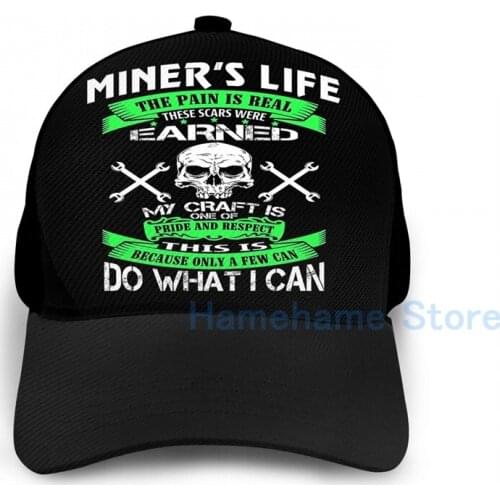 Fashion Miner - Do What I Can Basketball Cap men women Graphic print black Unisex adult hat
