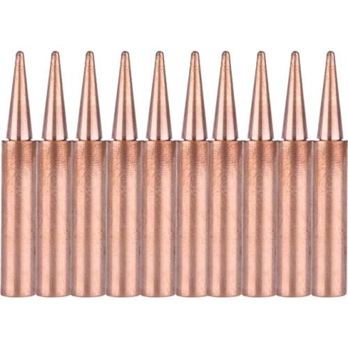 10pcs/lot 900M-T-B Welding Tool Pure Copper Solder Iron Tip Lead Free Welding Sting for 936 BGA Soldering Station Repair Tool