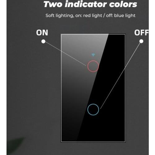 Wifi Wall Touch Switch EU Standard Smart Light Switch 1 2 3 4 Gang 110-250V Smart Home Support Alexa Google Home Voice Control