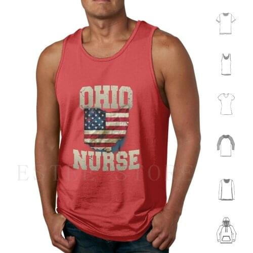 Ohio Nurse Gift Shirt Fun Unique Awesome Nursing Design Tank Tops Vest Sleeveless For Nurses Happy Nurses Week Nurse