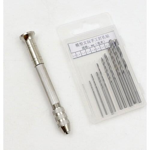 QIAO QIAO DIY Unisex Metal Tool New Product Miniature Model Gundam Drilling Hand Drill Set Hobby Cutting Tools Accessory