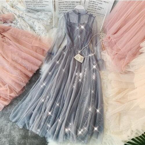 Sequin Sexy Sister Graduation Casual Long Beach Maxi Lady Women Summer Dress Party Dresses 2 Pieces Set Dress Women Vestidos