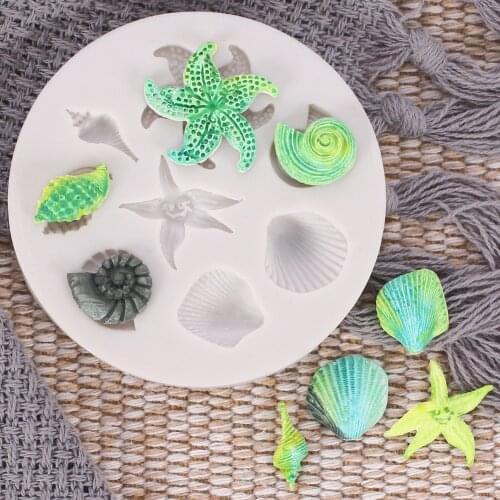 Silicone Mold DIY Ocean Animal Shape Chocolate Soap Fondant Cake Decorating DIY Kitchenware Bakeware Ice Mold Baking Tools