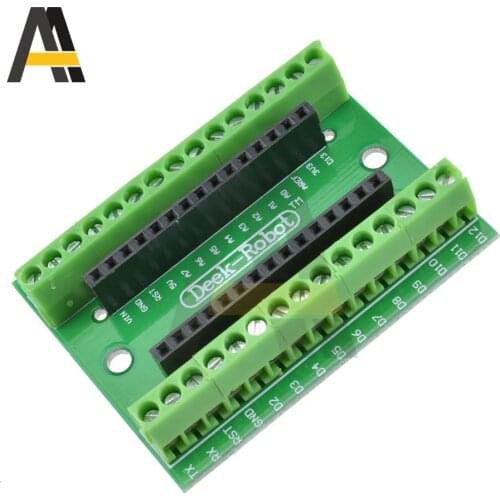 Standard Terminal Adapter Expansion Board for Arduino Nano V3.0 AVR ATMEGA328P ATMEGA328P-AU Green Module