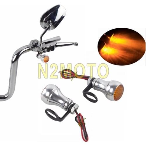 Mini Motorcycle LED Turn Signals Light for Harley Sportster Dyna Softail Honda Kawasaki Indicators Flasher Blinker Signal Lamp