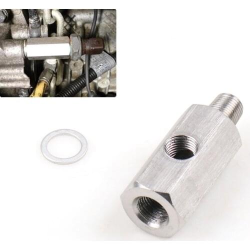 1/8" BSPT Oil Pressure Sensor Tee to NPT Adapter Turbo Supply Feed Line Gauge 303 Stainless Steel handy fitting