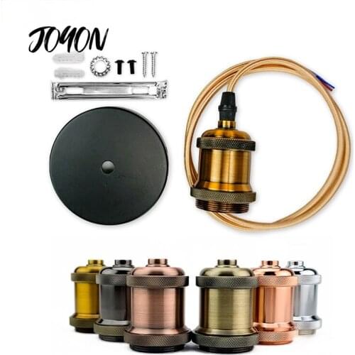 Vintage Retro E27 Aluminum Light Industrial Lamp Holder Fitting Edison Lamps AC 85-265V Pendant Lights Bulb Socket Screw Base