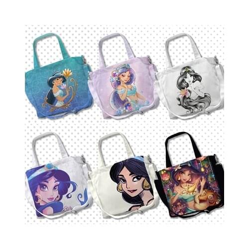 Disney Princess Magic Anime Figures Toy Cartoon Products Cosplay Accessories Customized Shoulder Bag Handbag Shopping Bags Gifts