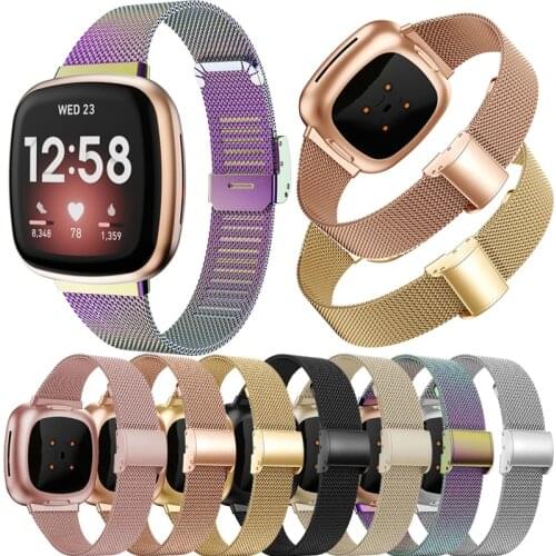 High Quality Milanese Loop watch strap for fitbit Versa 3 smart watchband Replacement Belt bracelet For Fitbit Sense Accessories