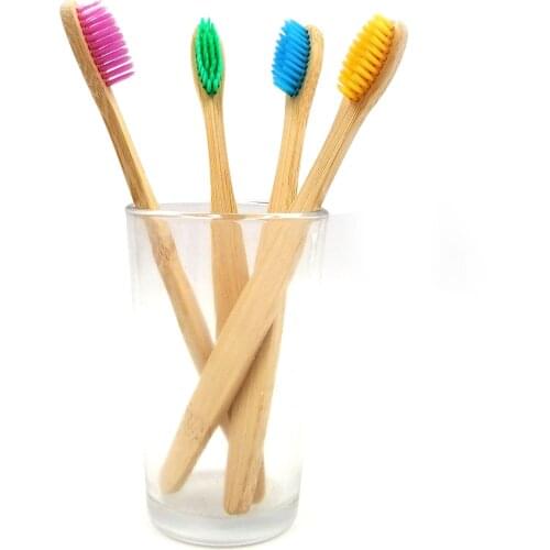 Eco-Friendly Bamboo Handle Toothbrush with Medium Bristles