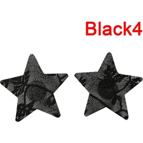 10PCS/5Pairs Heart Star Round Shape Adhesive Nipple Covers Body Breasts Stickers Lace Pads Disposable Sexy Girl Lover Game
