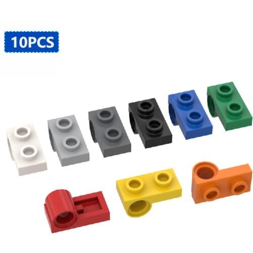 10PCS Bricks 18677 1x2 with a Hole Plate Parts DIYon the Bottom Side High-Parts Compatible Brands Educational Parts Toys