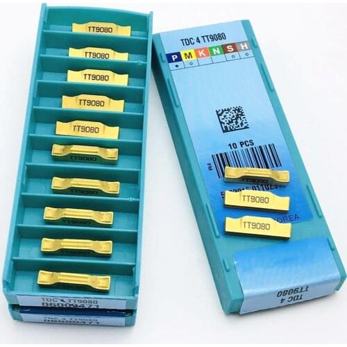 10 pieces of TDC4 TT9080 carbide blade steel processing TDC4 cutting blade CNC lathe parts tool milling cutter