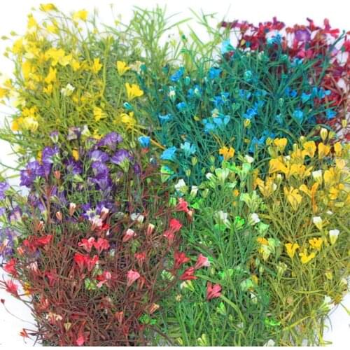 120pcs Pressed Dried Gypsophila paniculata L. Flower Plants Herbarium For Jewelry Making Postcard Frame Phone Case Craft DIY