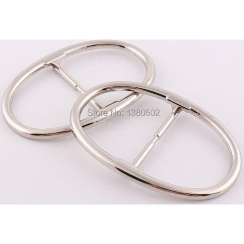 2pcs/lot 10*5cm Oval Metal DIY belt buckle Garment Buckles fashion for men and women hardware accessories