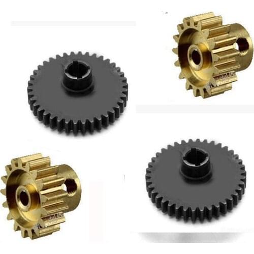 2pcs/lot Wltoys A949-24 Upgrade Metal Main Gear + motor gear for Wltoys A949 A959 A969 A979 K929 1/18 Rc Car Part