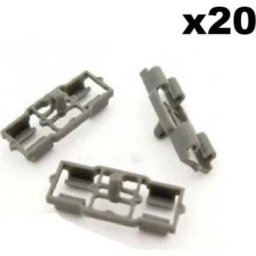 20x For Grey Plastic Clips for BMW Door Bonnet Boot Trunk Weatherstrip Rubber Seal