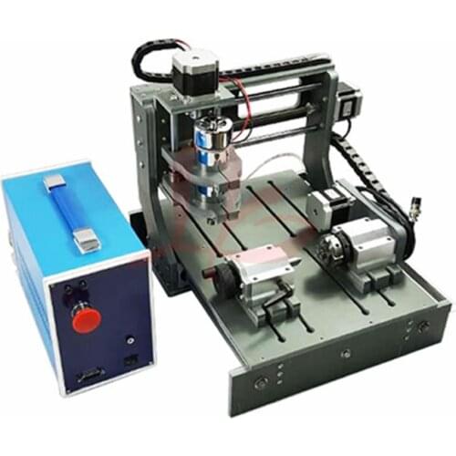 4 axis cnc router 3020 300w spindle woodworking lathe USB and parallel use