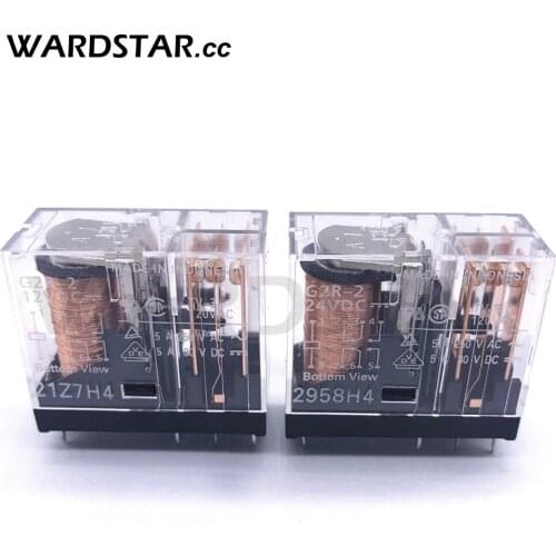 5pcs Relay G2R-2-5VDC G2R-2-12VDC G2R-2-24VDC G2R-2 5A 8pins DC12V DC24V Relays