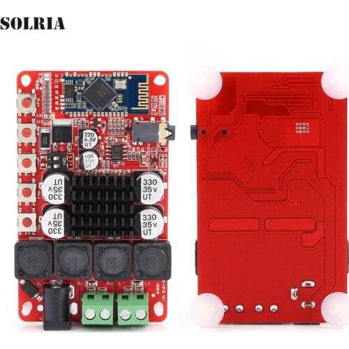 TDA7492 Audio Receiver Digital Integrated Power Amplifier Board CSR8635 Bluetooth V4.0 Output Power 2*50W with Microphone