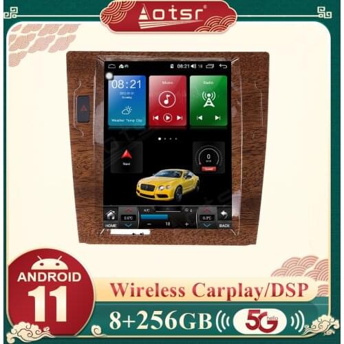6+128G 12.1" Vertical screen Tesla PX6 Android Car Radio Player For Volkswagen VW Phaeton Auto GPS Navigation CARPLAY DSP 4G LTE