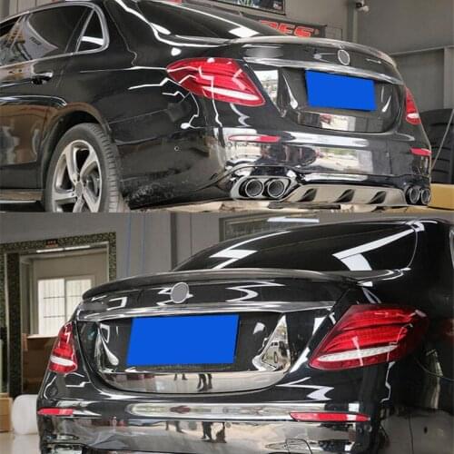 FOR Benz E - Class W213 Carbon Fiber Car Spoiler 2016-2021 E200 E300 E320 Sedan Car Trunk Wing Tail E63 Style Accessories