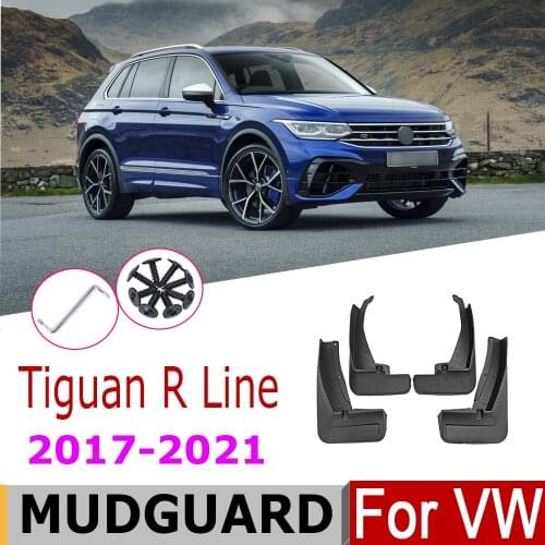 Mudflap For VW Tiguan R Line 2021 2020-2017 Flap Car Over Fender Mud Guard Splash Flaps Mudguard Accessories 2019 2018