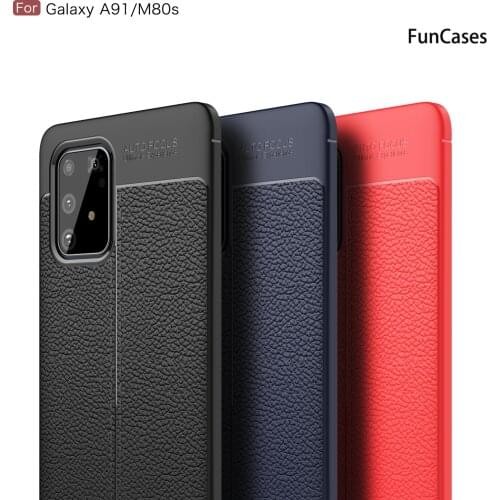Cases Phone Case For Samsung A71 Anti Fall Samsung Galaxy A91 A40 A71 5G A70 A30 A90 A60 A50 A81 A51 A70S A41 Lychee Pattern