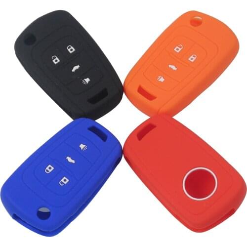Kutery 4BTN Silicone Colorful Remote Key Case For VAUXHALL OPEL Insignia Astra J Zafira C Mokka For Buick Chevrolet Protection