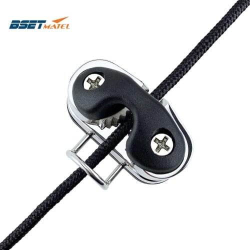 316 Stainless Steel Black Ball Bearing Cam Cleat Pilates Equipment Marine Boat Fast Entry Rope Wire Fairlead Sailing Accessories