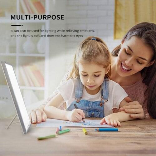 Daylight Therapy Lamp SAD Light LED Happy Day Mood Touch LED Light Therapy Lamp Touch Dimmable for Winter LED NightLights